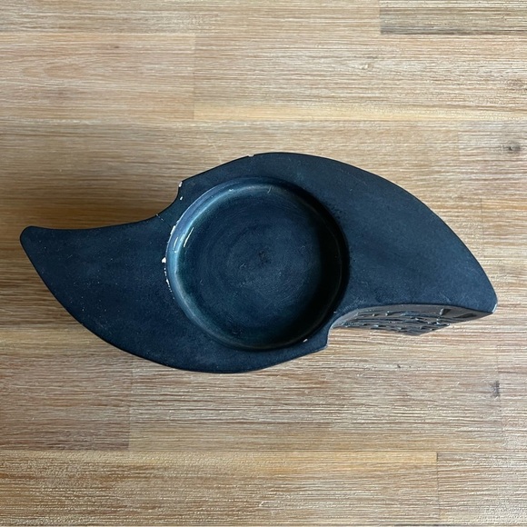 Asymmetrical Black and Gray Ceramic Art Piece Alexander Danel Austin Sculpture - Picture 11 of 16